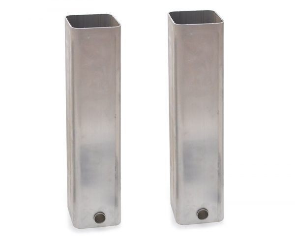 anclajes postes aluminio cuadrados.