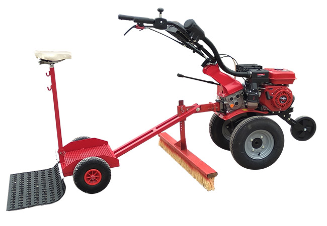 Motocultor, carro y cepillo